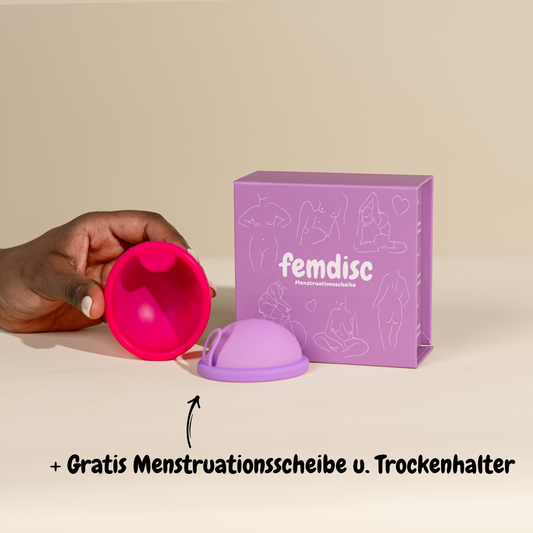 femdisc Menstruationsscheibe mit Lasche