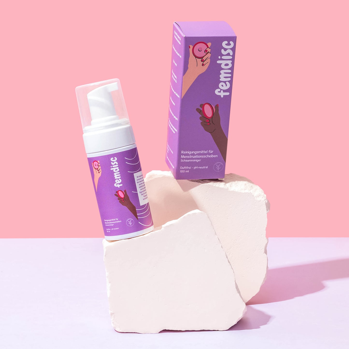 femdisc Reinigungsseife mit Schaumaufsatz