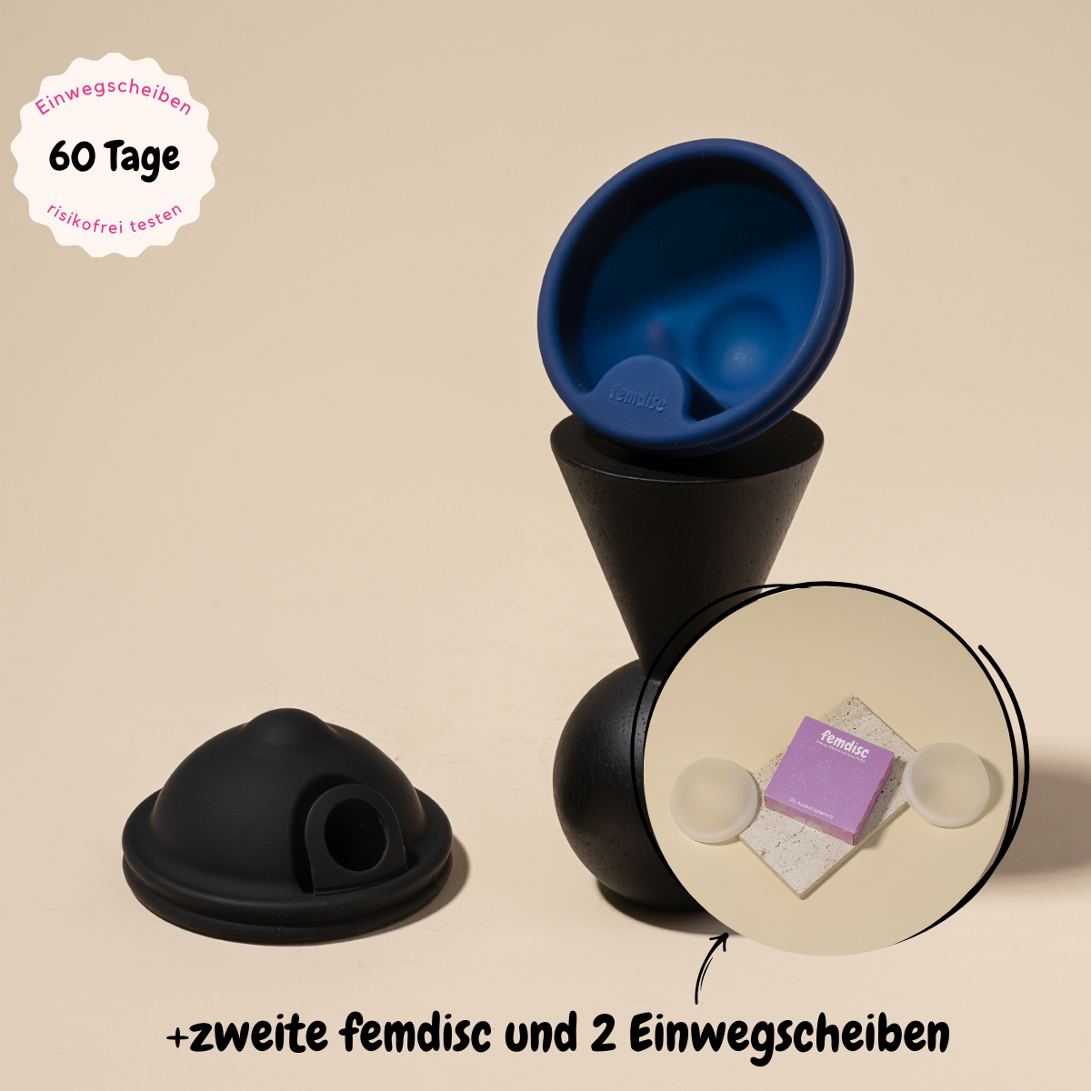 femdisc Menstruationsscheibe mit Lasche