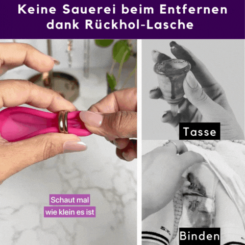 femdisc Menstruationsscheibe mit Lasche