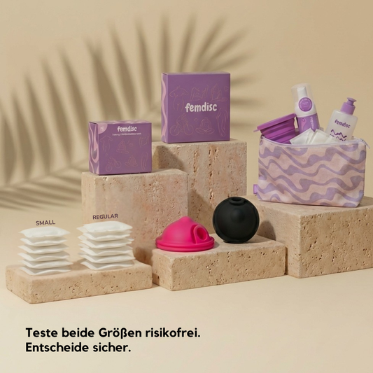 femdisc Menstruationsscheibe mit Lasche