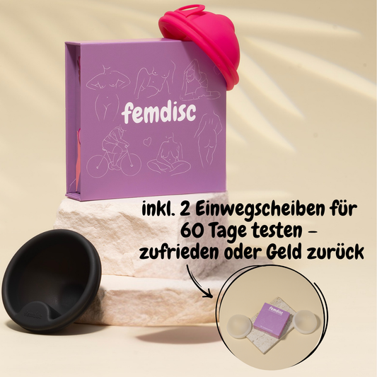 femdisc Menstruationsscheibe mit Lasche